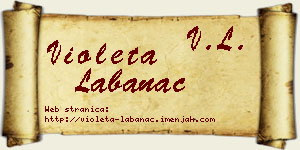 Violeta Labanac vizit kartica